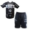 conjunto preto e cinza pato futsal profissional de jogo
