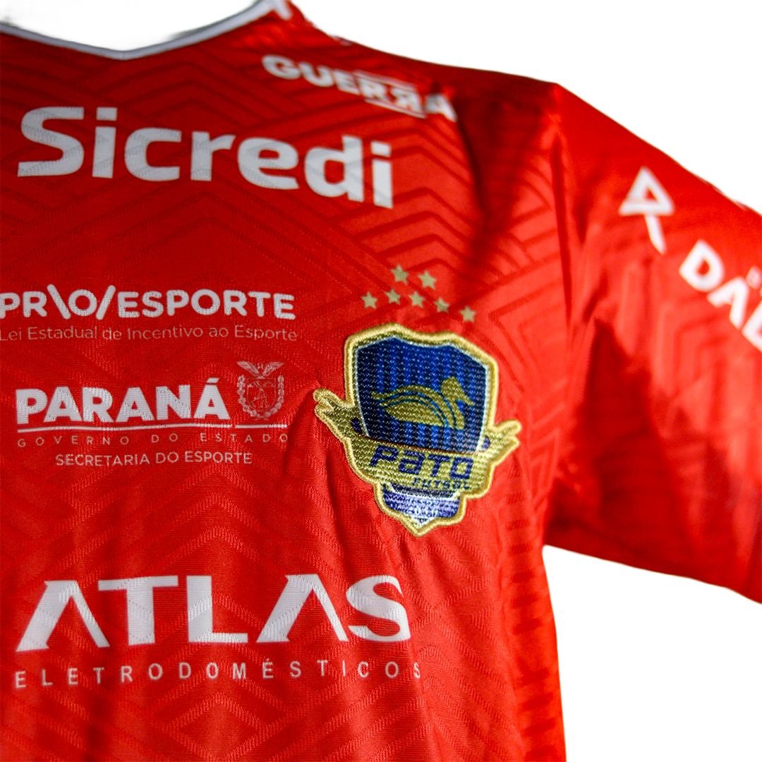 camisa vermelha de goleiro pato futsal 2