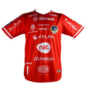 camisa vermelha de goleiro pato futsal